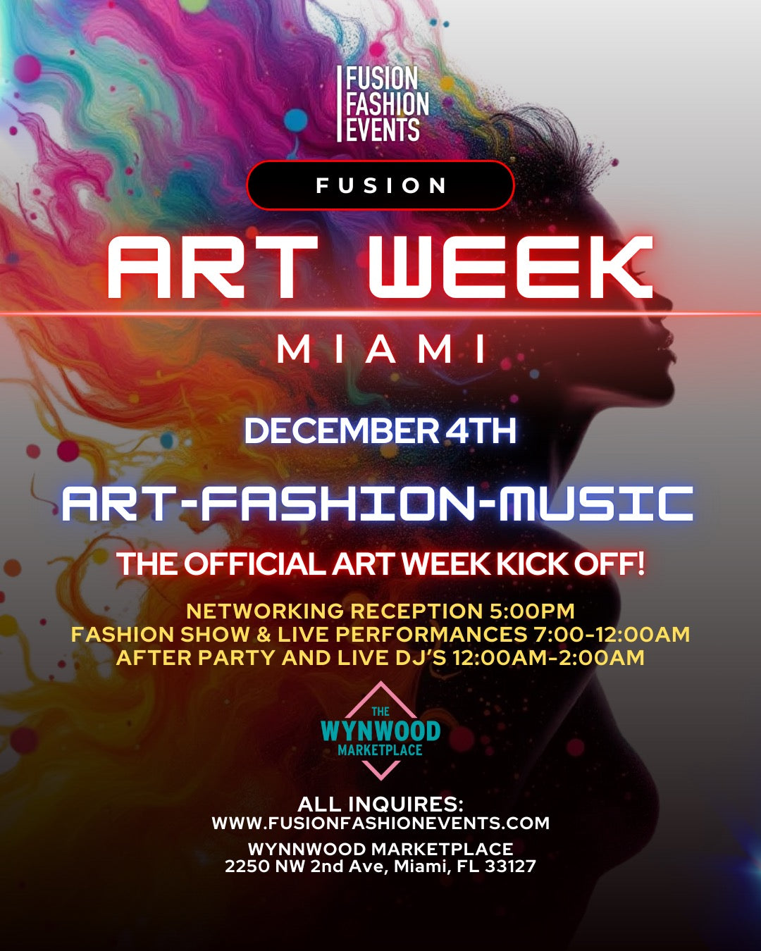 Fusion Art Week Opening Night Wynwood