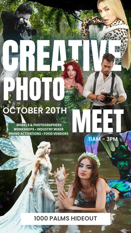 CREATIVE PHOTO MEET & MODEL WORKSHOP AT 1000 PALMS HIDEOUT