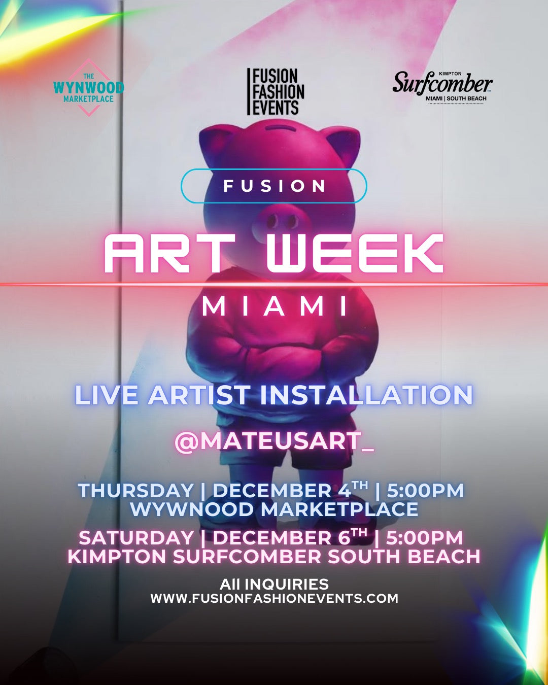 Fusion Art Week Opening Night Wynwood