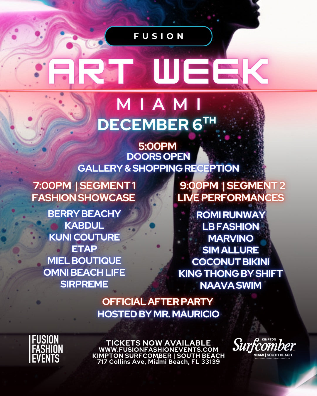 Fusion Art Week Miami Beach - Dec. 6th