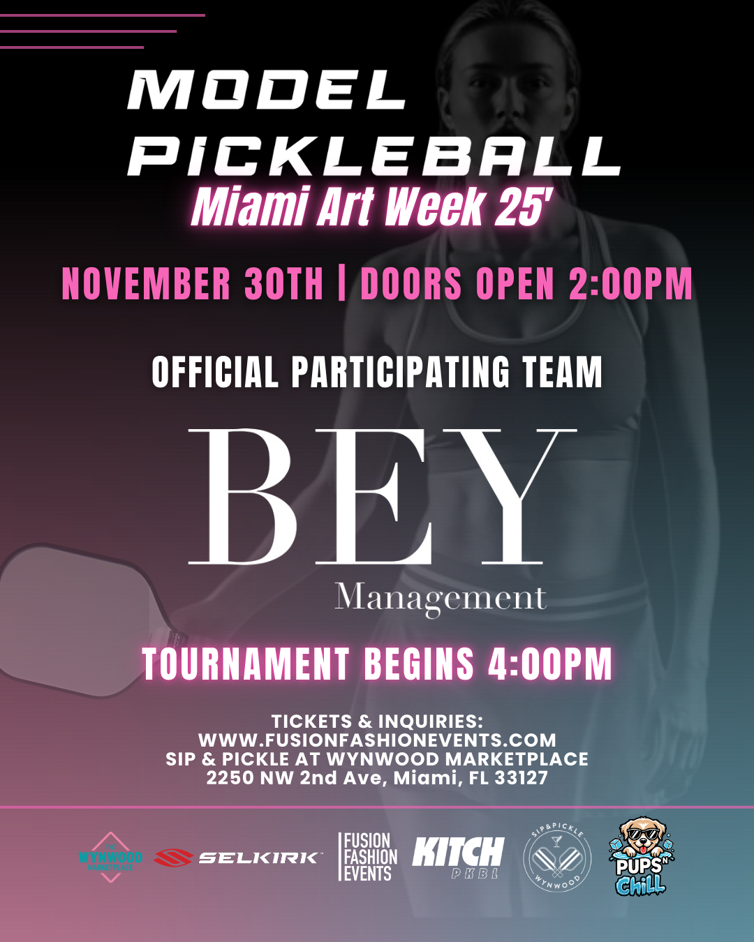 MODEL PICKLEBALL TOURNAMENT MIAMI